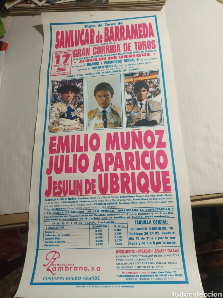 Carteles toros: Plaza de toros Sanl&uacute;car de Barrameda - Foto 1