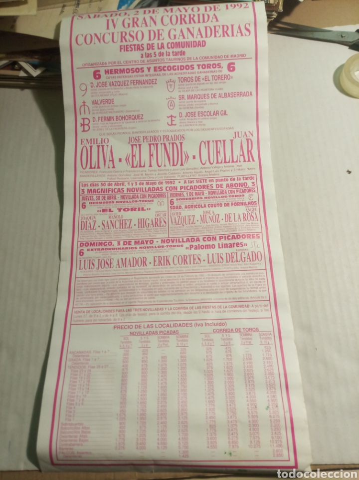 Carteles toros: Plaza de toros Madrid - Foto 4
