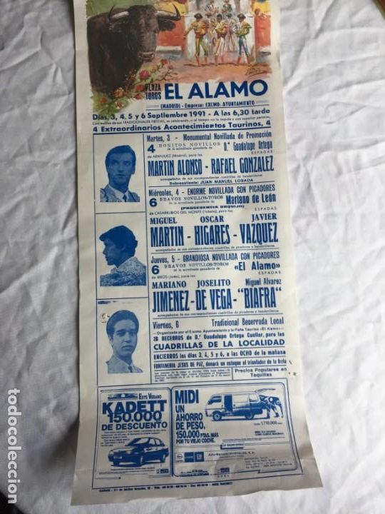 Carteles toros: Plaza de El &Aacute;lamo 1991 - Foto 1