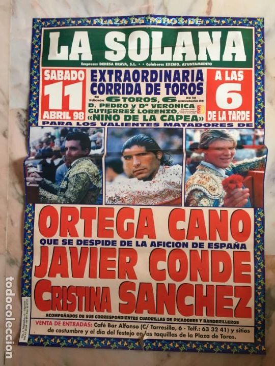 Carteles toros: Plaza de La Solana 1998 - Foto 1