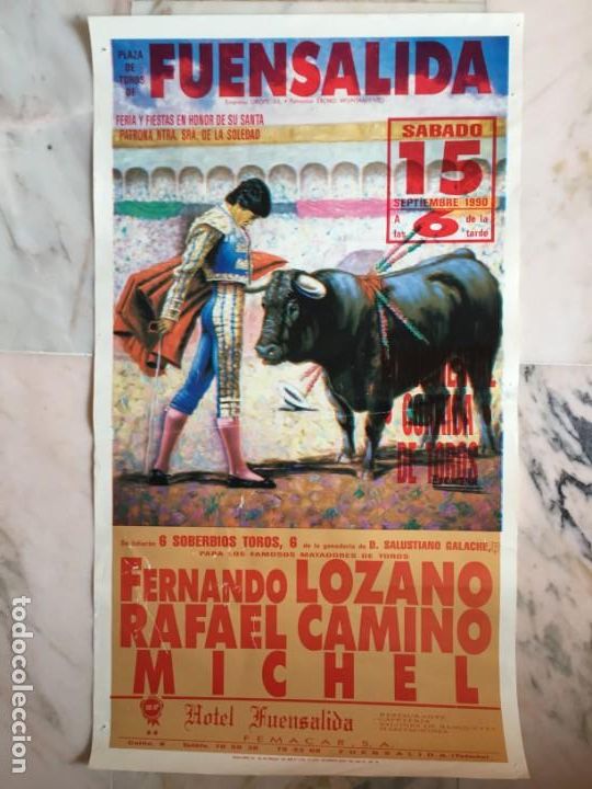 Carteles toros: Plaza de Toros de Fuensalida 1990 - Foto 1