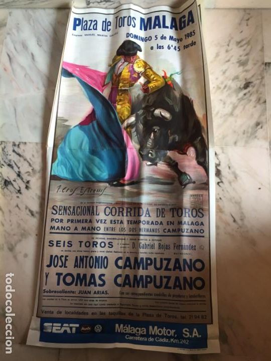 Carteles toros: Plaza de Toros de M&aacute;laga 1985 - Foto 1