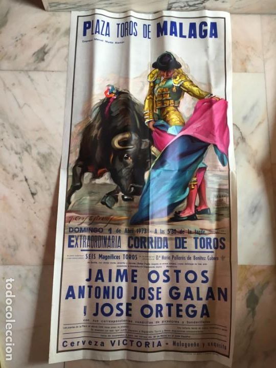 Carteles toros: Plaza de Toros de M&aacute;laga 1973 - Foto 1