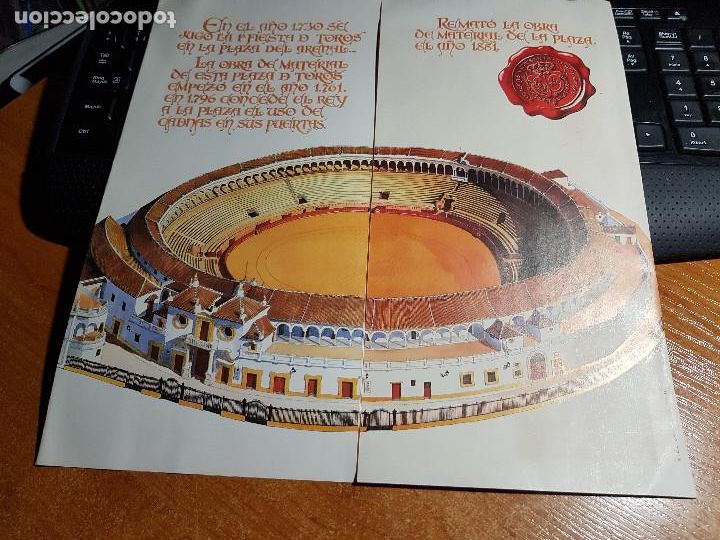 Carteles toros: DOCUMENTO CON LA HISTORIA D LA MAESTRANZA DE SEVILLA. 1987 - Foto 3