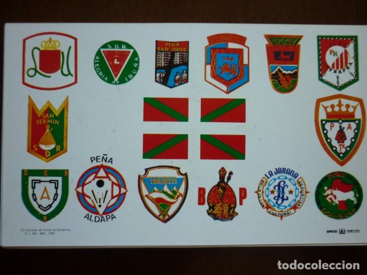 Carteles toros: Tarjetas de los San Fermines 1990 - Foto 1