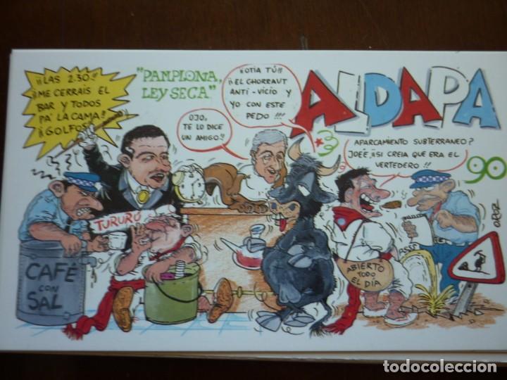 Carteles toros: Tarjetas de los San Fermines 1990 - Foto 8
