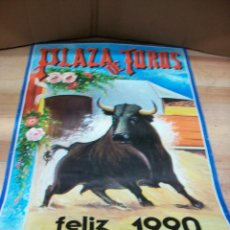 Carteles Toros: ALMANAQUE DE ALMERIA-AÑO 1990-TOROS. Lote 193190168