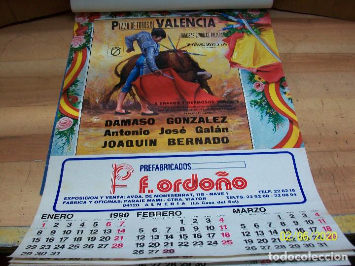 Carteles toros: ALMANAQUE DE ALMERIA-A&Ntilde;O 1990-TOROS - Foto 2