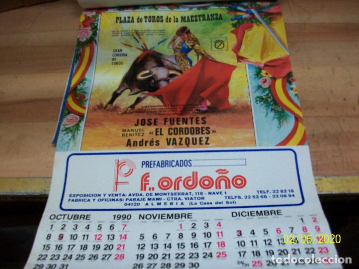 Carteles toros: ALMANAQUE DE ALMERIA-A&Ntilde;O 1990-TOROS - Foto 8