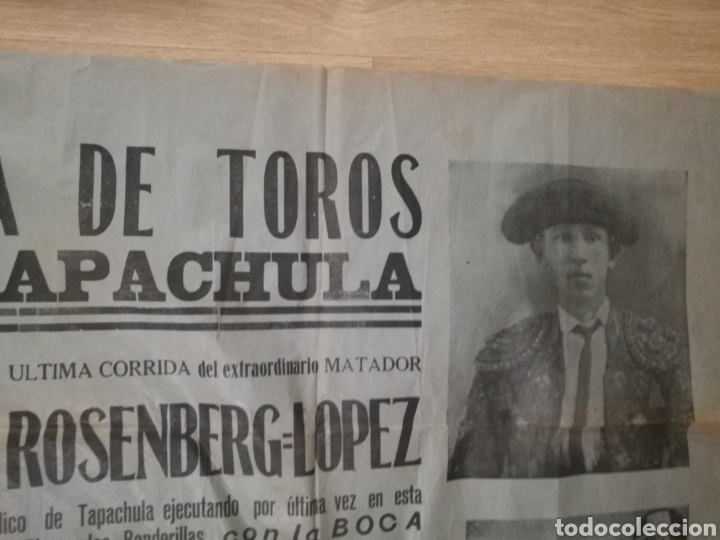 Carteles toros: Corrida de toros en Tapachula M&eacute;xico 1931 - Foto 2