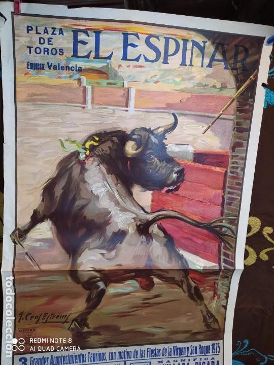Carteles toros: CARTEL DE TOROS EL ESPINAR 1975 - Foto 1