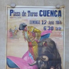 Carteles Toros: CARTEL TOROS - CUENCA - JUNIO DE 1984 - CROS ESTREMS. Lote 196509525