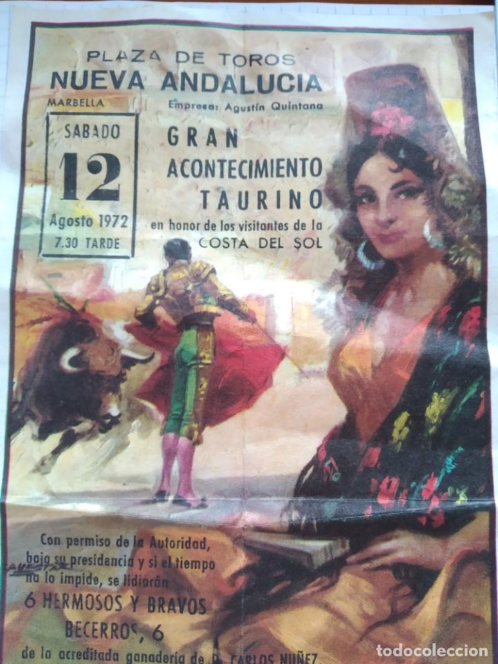 Carteles toros: Programa mano,corrida de toros.1972 - Foto 1