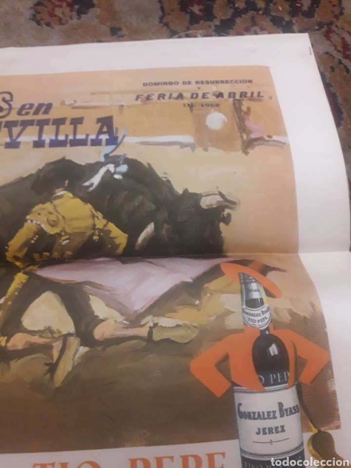 Carteles toros: Cartel de toros de seda, Sevilla, 1968 - Foto 2