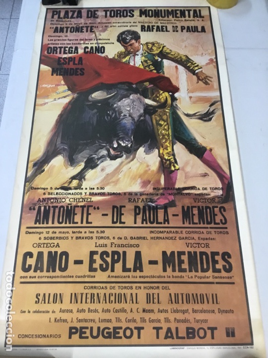 Carteles toros: Plaza de toros Monumental - Foto 1