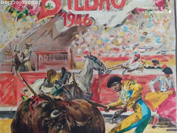 Carteles toros: CARTEL TOROS BILBAO 1946 - Foto 5