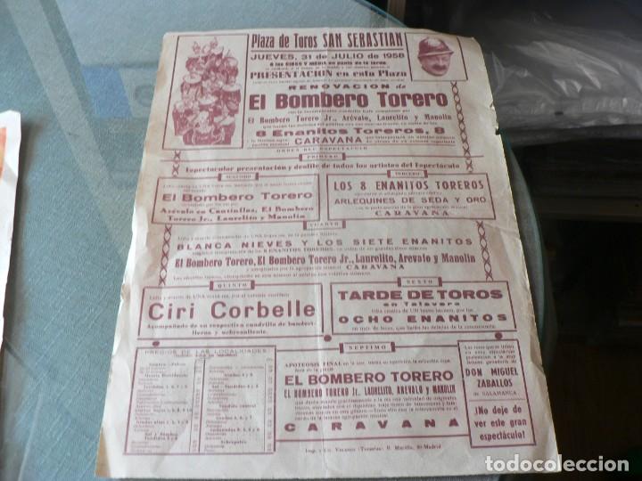 Carteles toros: CARTEL DEL BOMBERO TORERO - Foto 2