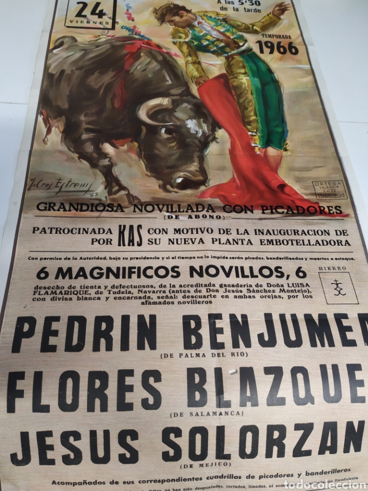 Carteles toros: Cartel de toros en Zaragoza 1966 - Foto 5