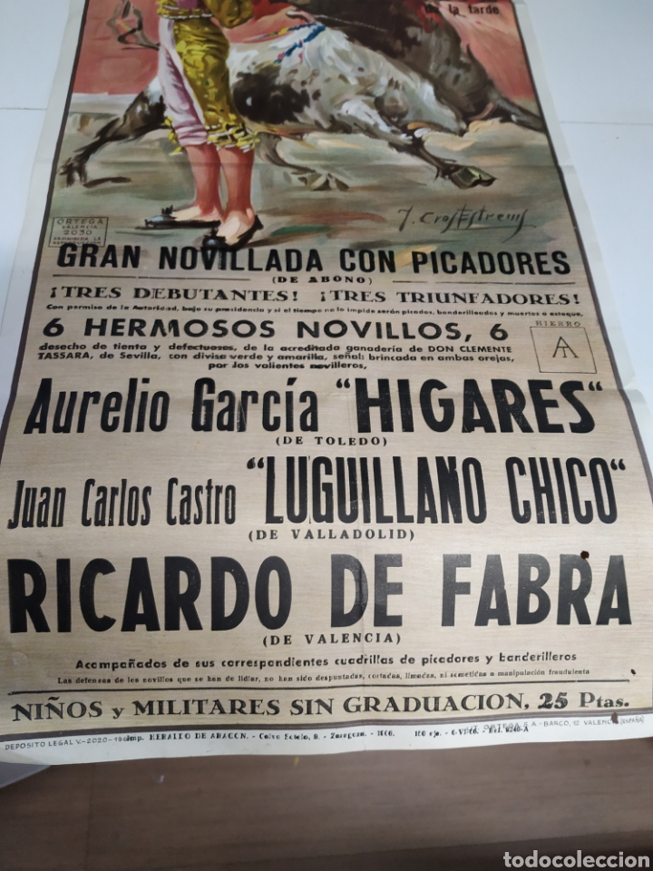 Carteles toros: Cartel de toros de Zaragoza 1966 - Foto 3