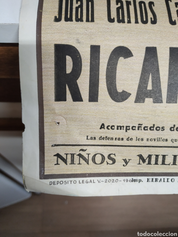 Carteles toros: Cartel de toros de Zaragoza 1966 - Foto 6