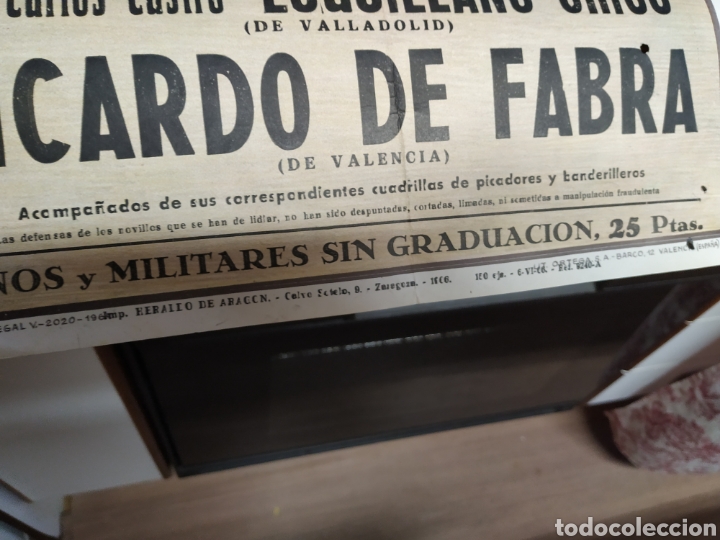 Carteles toros: Cartel de toros de Zaragoza 1966 - Foto 7