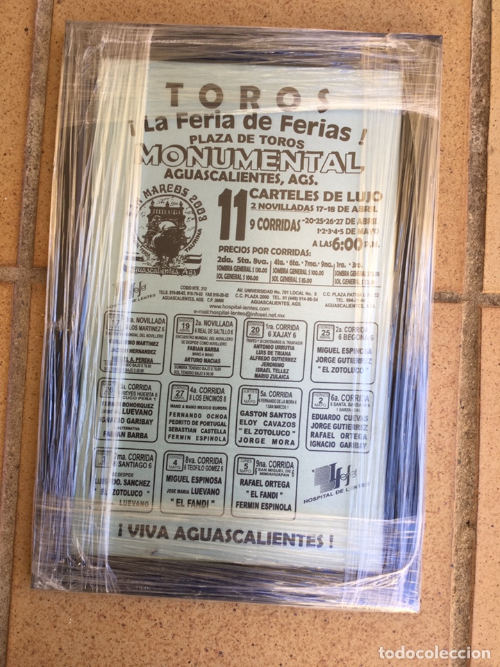 Carteles toros: CARTEL FERIA DE AGUASCALIENTES 2003 - Foto 1