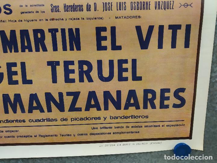Carteles Toros: CARTEL TOROS VALENCIA. AÑO 1978. CORRIDA. MANZANARES, EL VITI, TERUEL. CROS ESTREMS - Foto 6 - 230080775