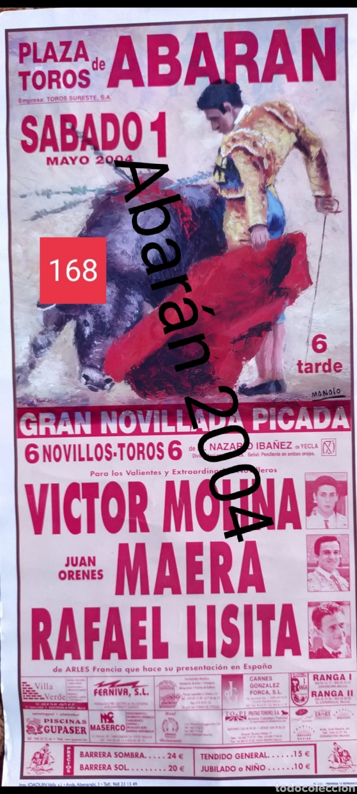 Carteles toros: Abar&aacute;n 2004 cartel de toros - Foto 1
