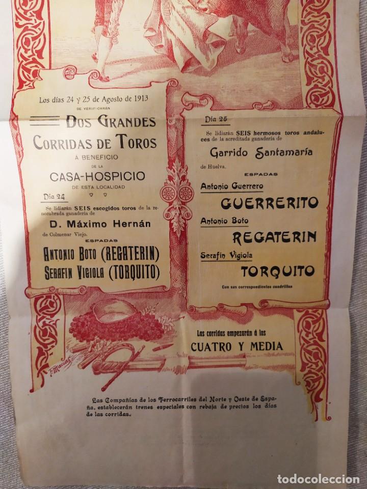 Carteles toros: ASTORGA CARTEL TOROS 1913 - Foto 6