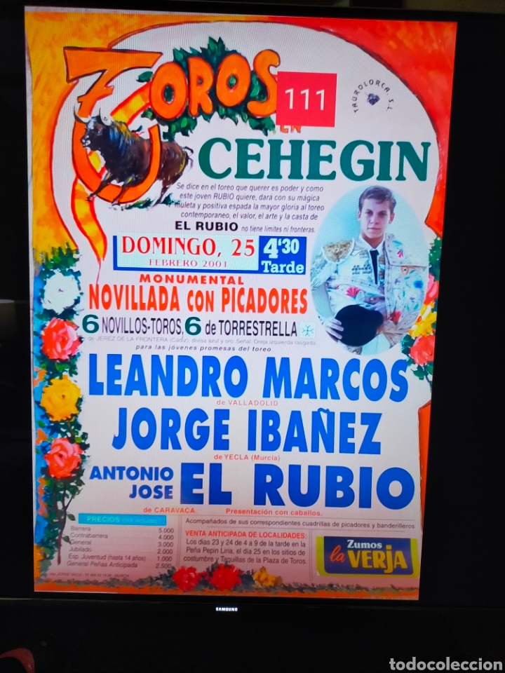 Carteles toros: Cartel de toros Ceheg&iacute;n 2001 - Foto 1
