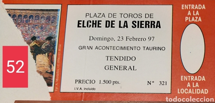 Carteles toros: Cartel de toros elche de la sierra 1997 - Foto 2