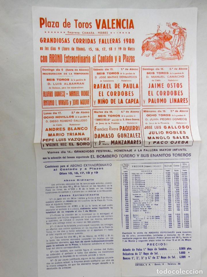 Carteles toros: VALENCIA, CORRIDAS FALLERAS 1967 - Foto 1
