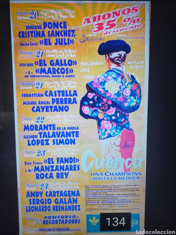 Carteles toros: Cartel de toros de Cuenca 2016 - Foto 1