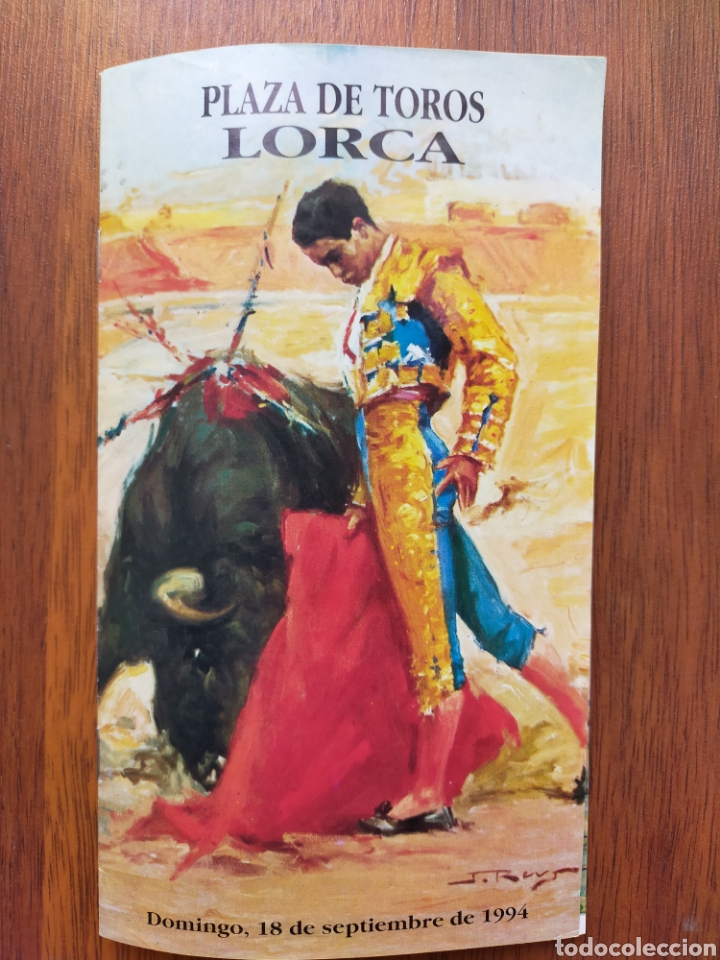 Carteles toros: Cartel de toros de mano Lorca 1994 - Foto 1