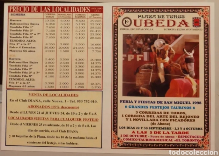 Carteles toros: Cartel de toros de mano &Uacute;beda - Foto 1