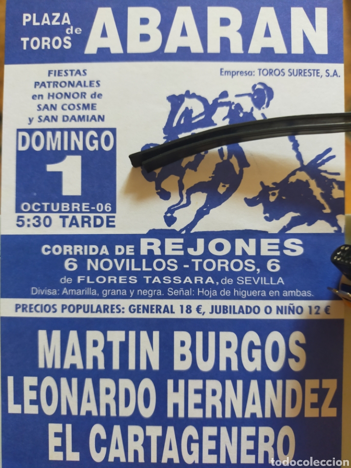 Carteles toros: Cartel de toros de Mano Abaran - Foto 1