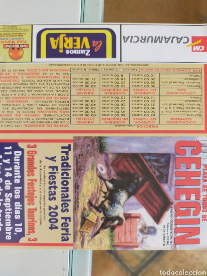 Carteles toros: Cartel de toros de mano Ceheg&iacute;n 2004 - Foto 1