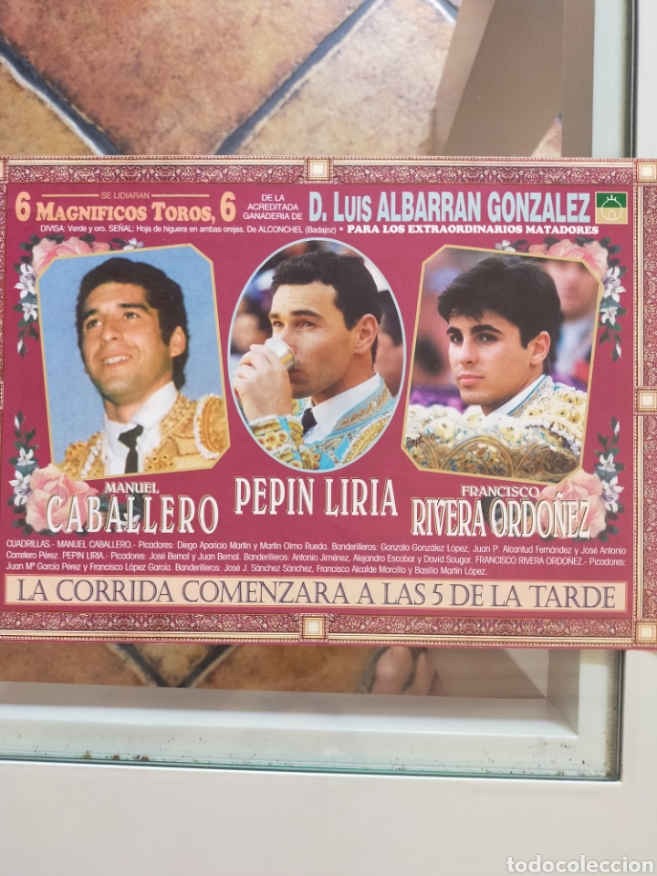 Carteles toros: Cartel de toros de mano Ceheg&iacute;n 1998 - Foto 2
