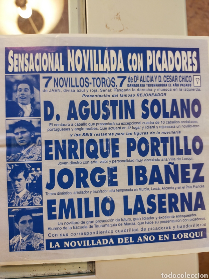 Carteles toros: Cartel de toros de mano Lorqui 2000 - Foto 2