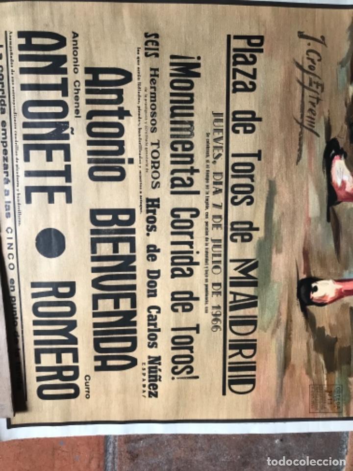 Carteles toros: Cartel toros Madrid 1966 - Foto 2