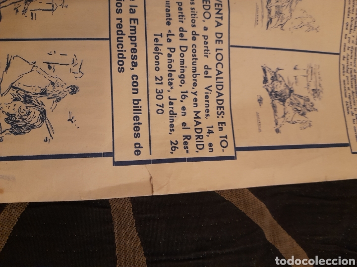 Carteles toros: Cartel de toros de Toledo de 1959 - Foto 3