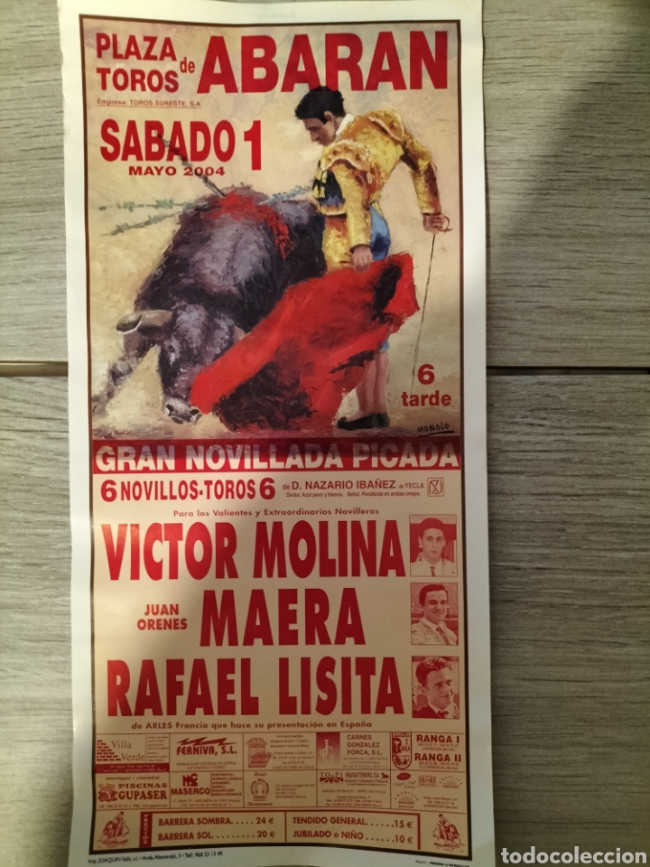 Carteles toros: Cartel de toros Abar&aacute;n Mayo 2004 - Foto 1
