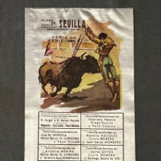 Carteles Toros: TOROS SEVILLA. FIESTAS DE ABRIL. CURRO ROMERO, JAIME OSTOS, EL VITI…… (A.1962)
