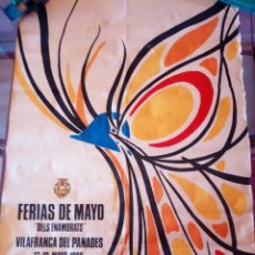 Carteles Toros: VILAFRANCA DEL PANADES - 1966 FERIA DE MAYO - FIRES DELS ENAMORATS. Lote 355547160