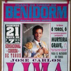 Carteles Toros: PLAZA TOROS BENIDORM. MAYO 1995. JOSE CARLOS LIMA.