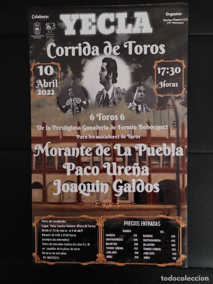 Carteles toros: Cartel toros yecla 2022 - Foto 1