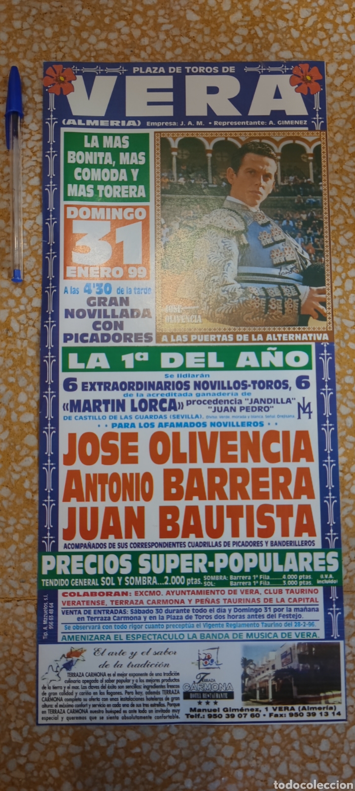 Carteles toros: Cartel toros Vera - Foto 1