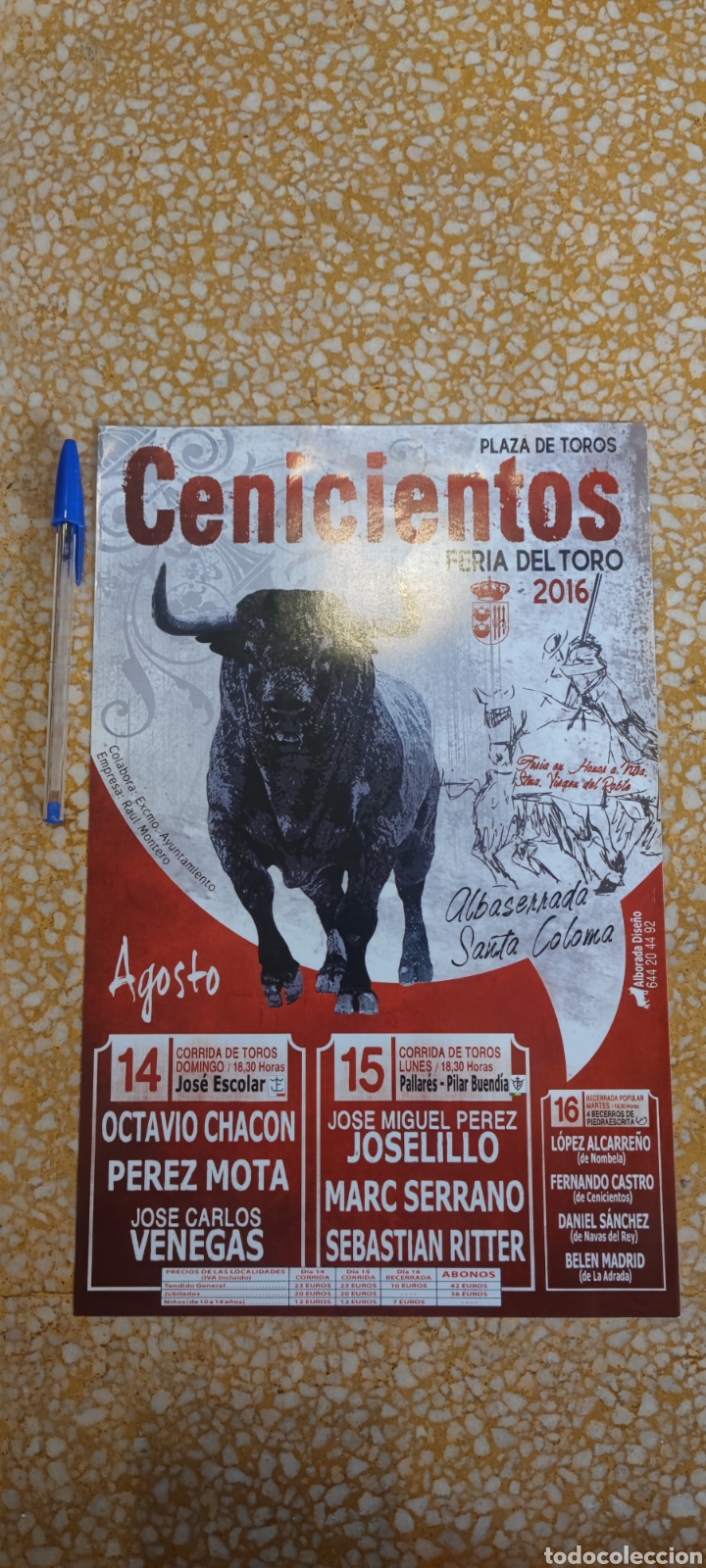 Carteles toros: Cartel toros Cenicientos - Foto 1