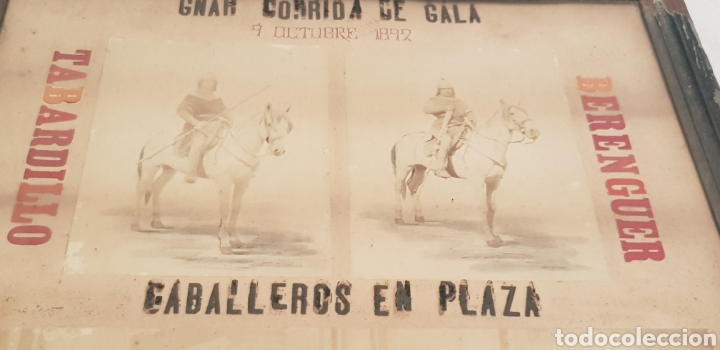 Carteles toros: Cartel toros 1892 - Foto 4