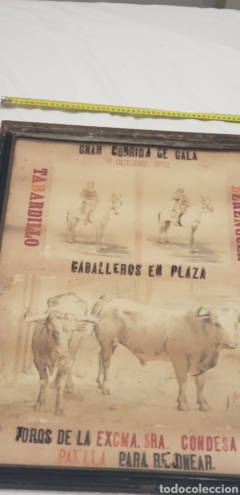 Carteles toros: Cartel toros 1892 - Foto 1